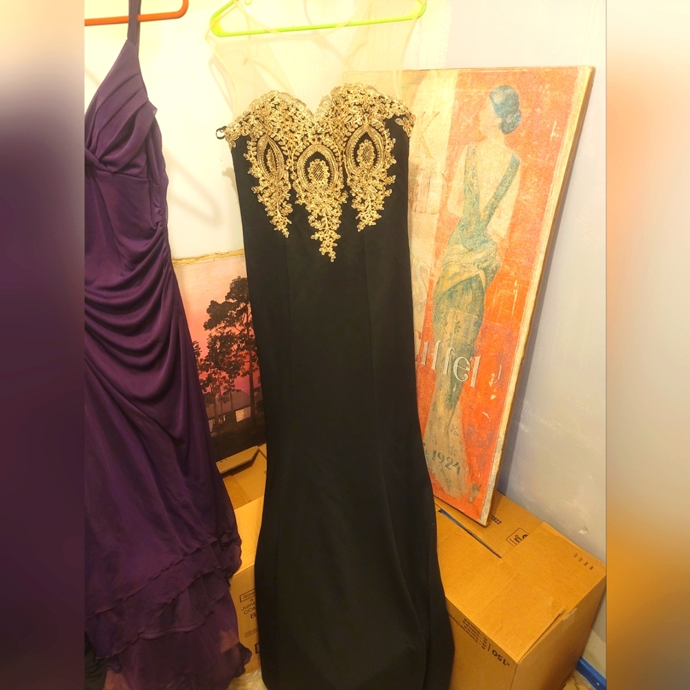 Fancy maternity dress.